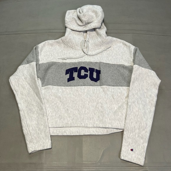 Champion Tops - Champion Reverse Weave TCU Texas Christian‎ Horn Frogs Hoodie Sweatshirt Women-